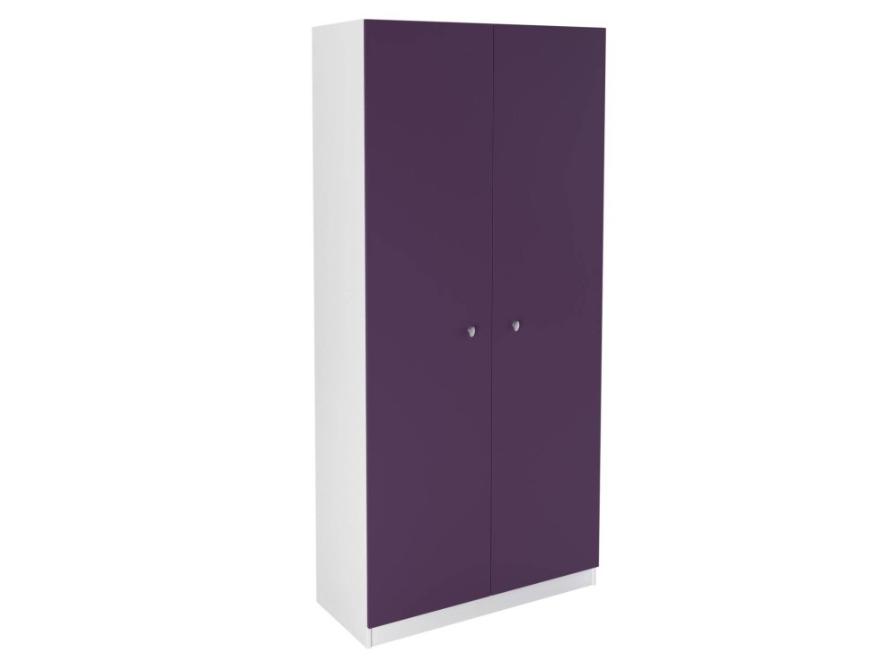 Шкаф 45 Астра белый фиолетовый