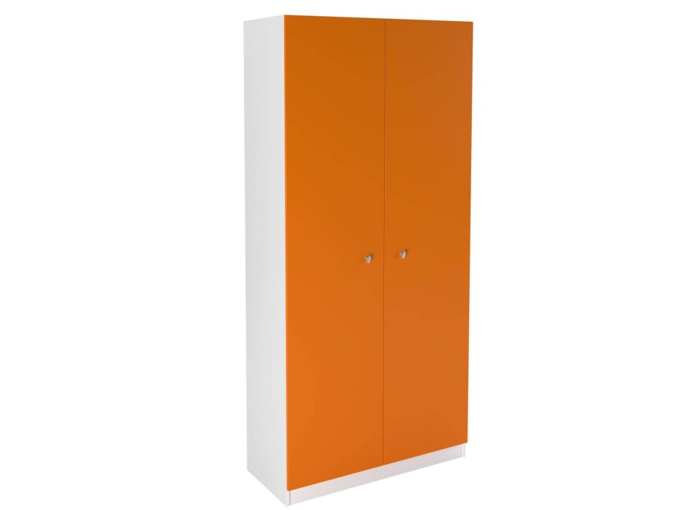 Шкаф 45 Астра белый оранжевый