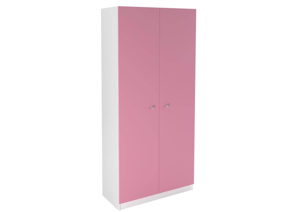 Шкаф 45 Астра белый розовый